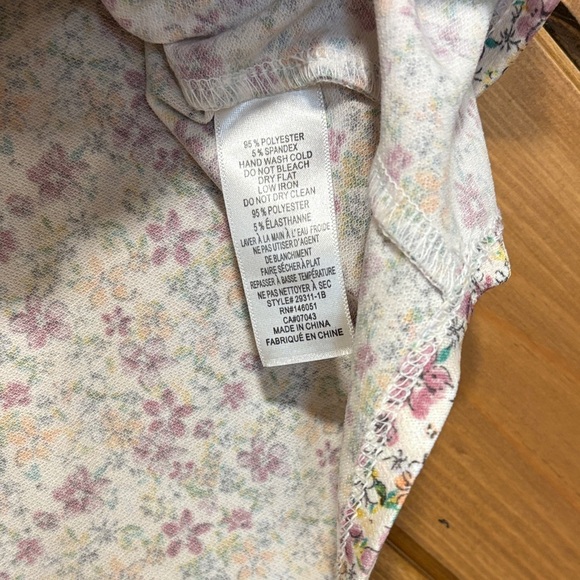 Monteau Floral Women's Top With Buttons Medium - Picture 5 of 5